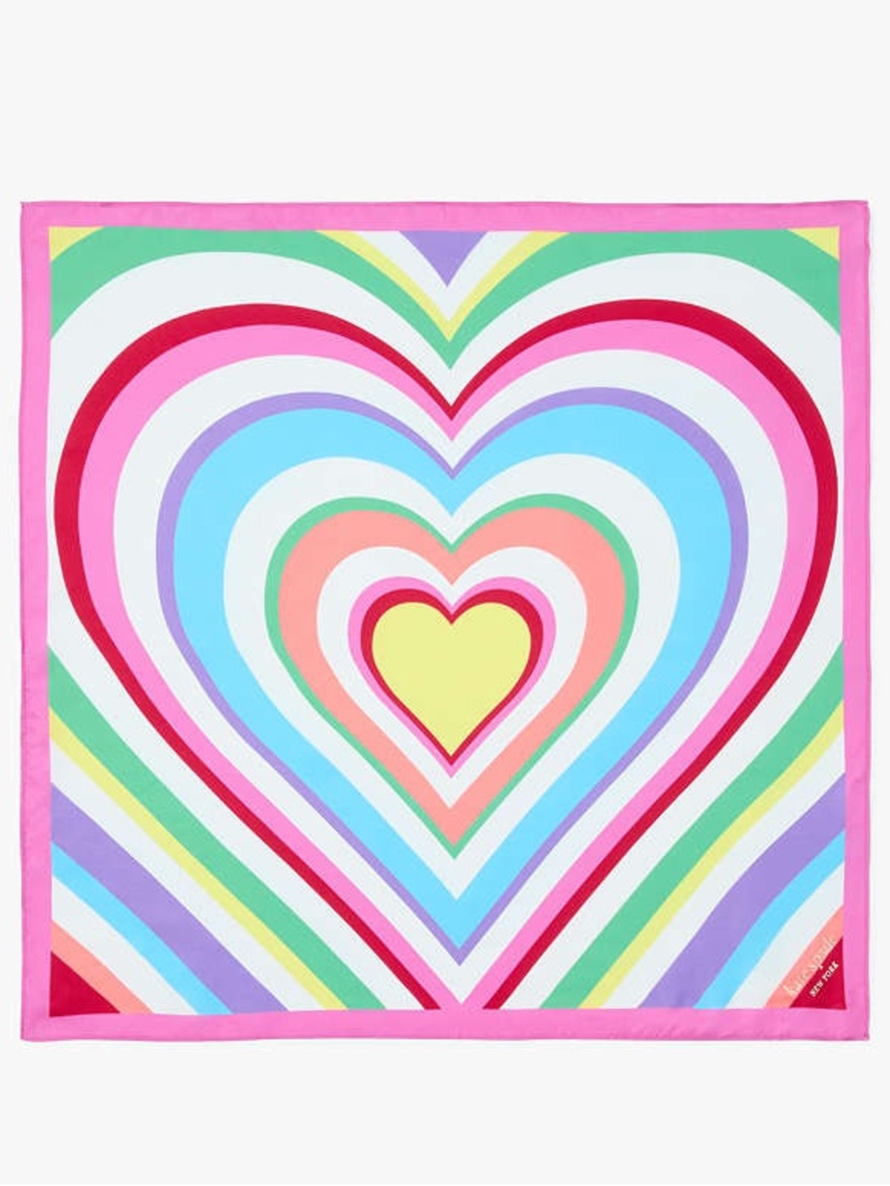 kate spade pride collection Rainbow Heart Bandana